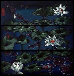 Voir le détail de cette oeuvre: Lotus and Dragonflies